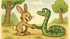 Vic: Reče zajček kači: »Daj roko!«