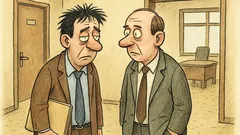 Vic: Srečata se dva državna uslužbenca na hodniku...